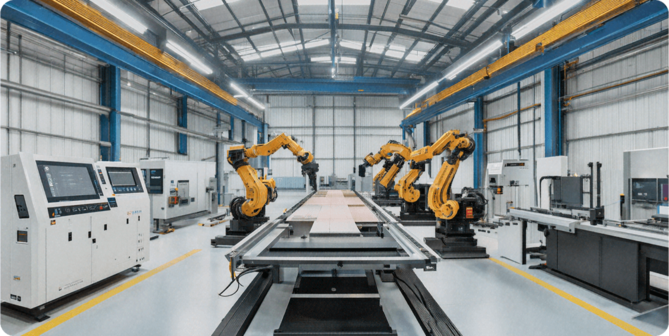 High-tech manufacturing facility